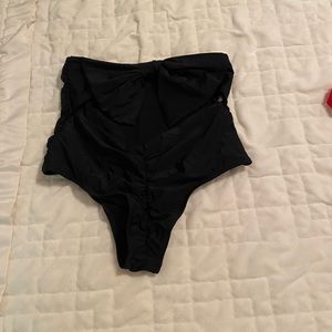 High rise bikini bottom